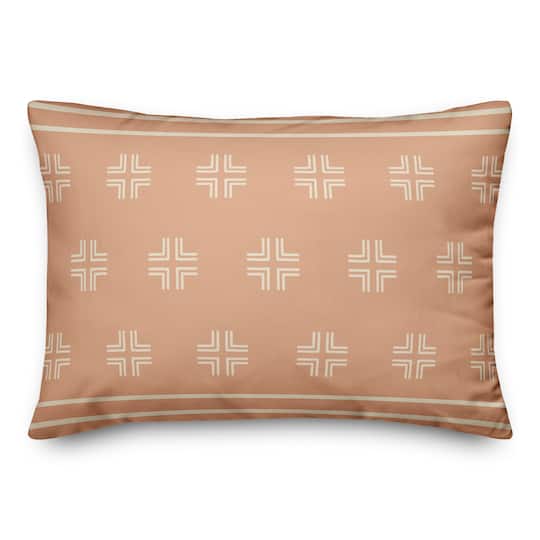 Blush Mudcloth 14" x 20" Throw Pillow